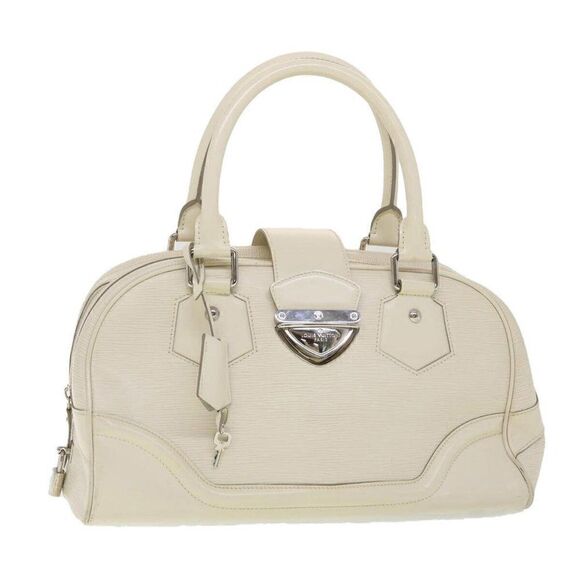 LOUIS VUITTON Epi Boring Montaigne GM Hand Bag White - Picture 1 of 15